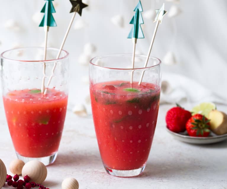 CAIPIROSCA CON FRUTILLAS Y JENGIBRE