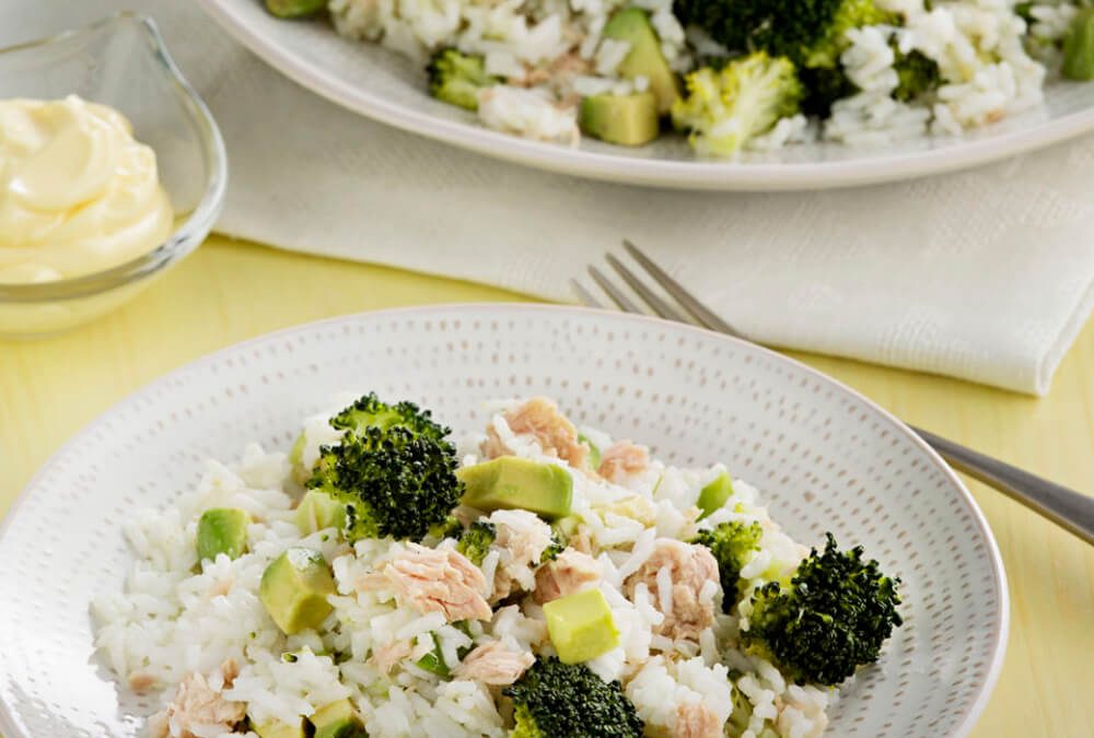 ARROZ CON BRÓCOLI, ATÚN Y PALTA