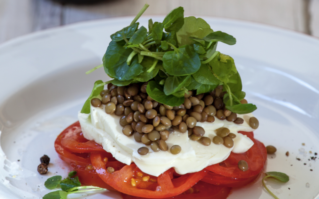 ENSALADA DE LENTEJAS Y BERROS