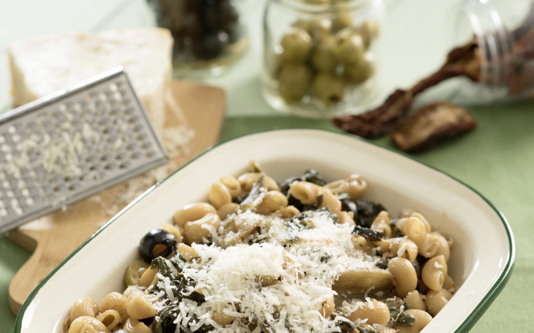 CODITOS CON ACELGAS Y ACEITUNAS
