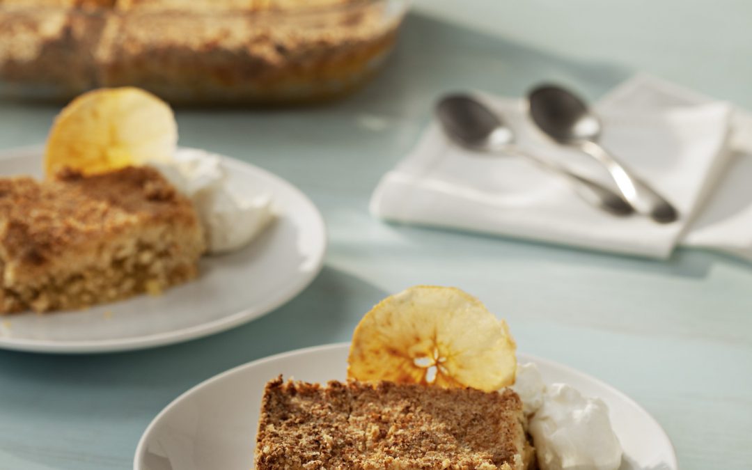 Crumble de coco y manzana