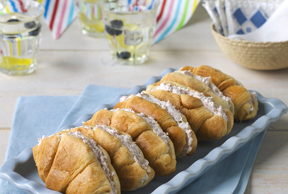 MINICROISSANTS CON RELLENO DE JAMÓN Y QUESO