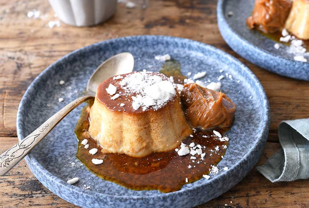 FLAN DE LÚCUMA CON MANJAR (VAROMA)