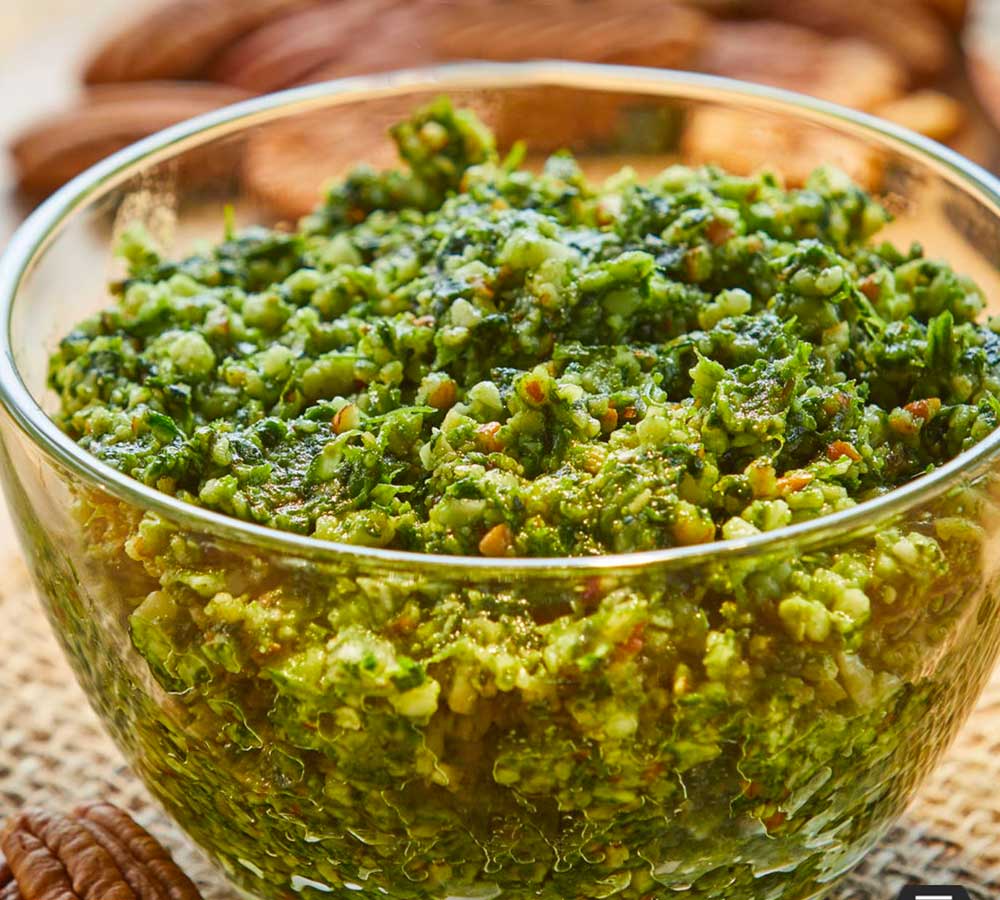 Pesto Receta Espinaca